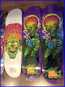Mars attacks 5 skateboards santa cruz limited edition skateboard deck