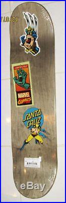 Marvel Comics & Santa Cruz Skateboards Screaming Hand WOLVERINE Deck RARE