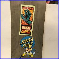 Marvel Comics x Santa Cruz Wolverine Skateboard Deck Rare Original