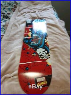 Marvel Punisher Screaming Hand Santa Cruz Skateboard Deck