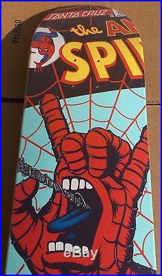 Marvel X Santa Cruz Amazing Spiderman Screaming Hand Ltd Skateboard Deck Rare