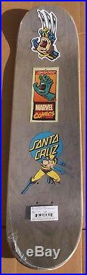 Marvel X Santa Cruz Wolverine Screaming Hand Ltd Skateboard Deck Rare