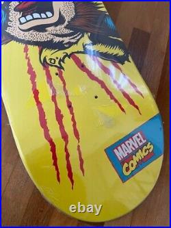 Marvel x Santa Cruz Screaming Hand Wolverine Skateboard Deck 8.26 RARE Unused