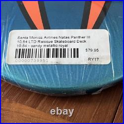 NATAS KAUPAS Santa Monica Airlines Panther III Reissue Skateboard Metallic Blue