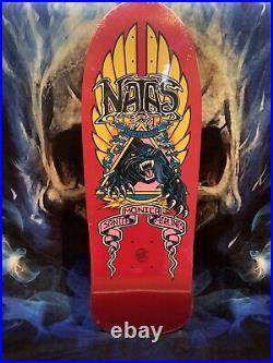 NATAS KAUPAS skateboard deck RED panther SMA Santa Cruz, Powell Peralta, Vision