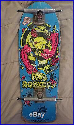 NEAR MINT Vintage Santa Cruz Rob Roskopp Target 3 Skateboard! AWESOME! Sims G&S