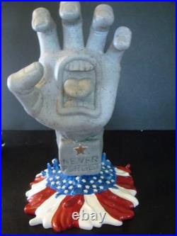 NEVER FORGET HAND Custom Kidrobot Santa Cruz Skateboards Screaming Hand Figure