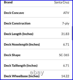 NEW 2025 MARIO MCCOY Signed Autographed SANTA CRUZ AVIATOR VX Skateboard Deck