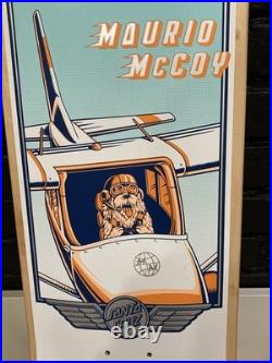 NEW 2025 MARIO MCCOY Signed Autographed SANTA CRUZ AVIATOR VX Skateboard Deck