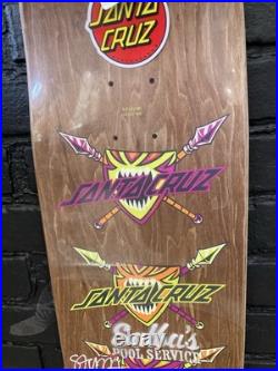 NEW 2025 STEVE ALBA SALBA POOL SERVICE STENCIL Signed SANTA CRUZ Skateboard Deck