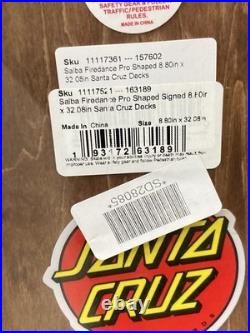 NEW 2025 STEVE ALBA SALBA POOL SERVICE STENCIL Signed SANTA CRUZ Skateboard Deck