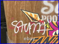 NEW 2025 STEVE ALBA SALBA POOL SERVICE STENCIL Signed SANTA CRUZ Skateboard Deck