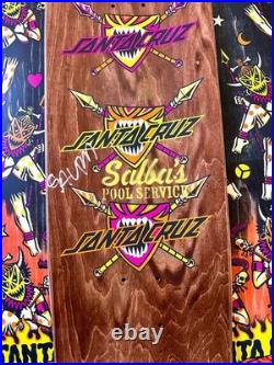 NEW 2025 STEVE ALBA SALBA POOL SERVICE STENCIL Signed SANTA CRUZ Skateboard Deck