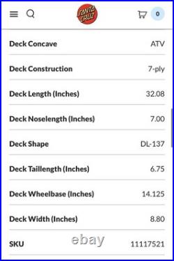 NEW 2025 STEVE ALBA SALBA POOL SERVICE STENCIL Signed SANTA CRUZ Skateboard Deck