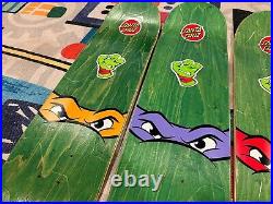 NEW! RARE! TMNT Santa Cruz Skateboard Decks 4 Ninja Turtles SOLD OUT