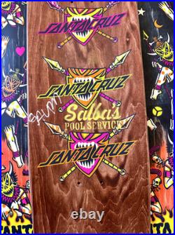NEW SIGNED SALBA FIREDANCE EGG SKATEBOARD DECK SANTA CRUZ 8.80in x 32.08in