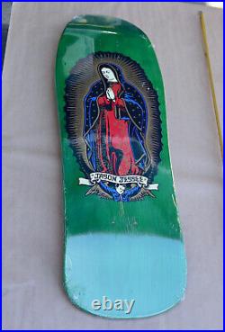 NEW Santa Cruz Jason Jessee Lady Guadalupe Green Reissue Skateboard Deck