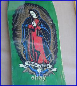 NEW Santa Cruz Jason Jessee Lady Guadalupe Green Reissue Skateboard Deck