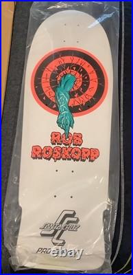 NEW Santa Cruz Rob Roskopp One Target Reissue Skateboard Deck White