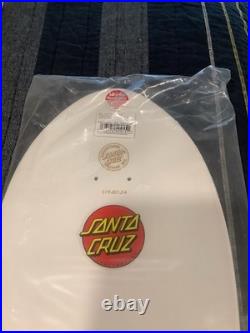 NEW Santa Cruz Rob Roskopp One Target Reissue Skateboard Deck White