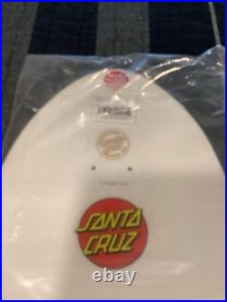 NEW Santa Cruz Rob Roskopp One Target Reissue Skateboard Deck White
