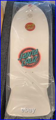 NEW Santa Cruz Rob Roskopp One Target Reissue Skateboard Deck White