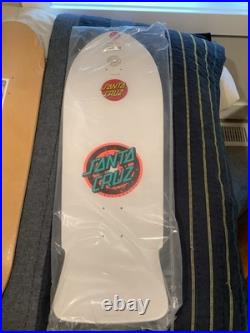 NEW Santa Cruz Rob Roskopp One Target Reissue Skateboard Deck White