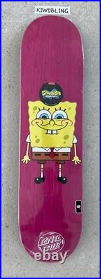 NEW Santa Cruz SpongeBob Squarepants Skateboard Deck 2019 RARE