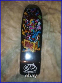NIS Santa Cruz Jeff Grosso Toybox Skateboard Deck Reissue Black Dip toy box