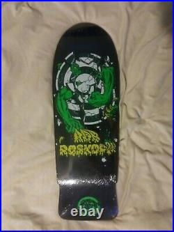 NIS Santa Cruz Rob Roskopp Target 3 Reissue Skateboard Deck 500 made black dip