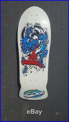 NOS 80s Vintage Santa Cruz Rob Roskopp 4 foam deck OG skateboard
