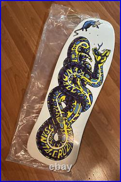 NOS Jeff Kendall Snake Santa Cruz Reissue Skateboard Deck White Rare