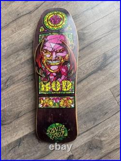 NOS Santa Cruz Bod Boyle Stained Glass Skateboard Deck OG Never Setup