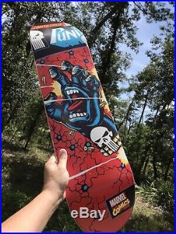 NOS The Punisher Santa Cruz x Marvel Skateboard Deck LTD Ultra Rare