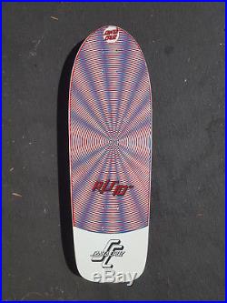 NOS Vintage 1984 Santa Cruz R/S 10 Optical Illusion Rare Skateboard