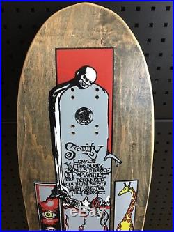 NOS Vintage Santa Cruz Jim Thiebaud Sanity Giraffe Skateboard Deck