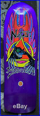 Natas Evil Cat Skateboard Deck Metallic Purple Santa Cruz SMA 32.02 X 10.13 RARE