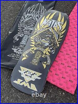 Natas Kaupas Blind Bag Santa Cruz Skateboard Deck GOLD FOIL METALLIC SMA SKATE