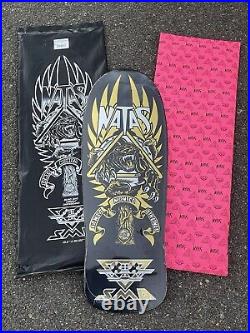 Natas Kaupas Blind Bag Santa Cruz Skateboard Deck GOLD FOIL METALLIC SMA SKATE