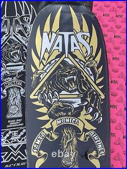 Natas Kaupas Blind Bag Santa Cruz Skateboard Deck GOLD FOIL METALLIC SMA SKATE