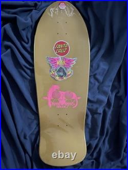Natas Kaupas Blind Bag Santa Cruz Skateboard Deck Gold Foil with Raised Ink SMA