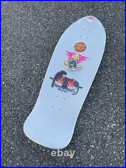 Natas Kaupas Blind Bag Santa Cruz Skateboard Deck Teal Prismatic Reissue SMA NEW