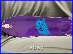 Natas Kaupas Evil Cat Metallic Purple Skateboard Deck Santa Cruz skate tom knox