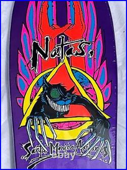 Natas Kaupas Evil Cat Metallic Skateboard Santa Cruz SMA Santa Monica Airlines