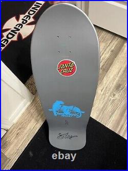 Natas Kaupas SMA Santa Monica Airlines Custom Silver Foil Skateboard Deck