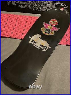 Natas Kaupas Santa Cruz Blind Bag Skateboard Deck Custom Black And Gold