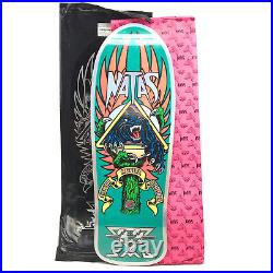 Natas Kaupas Santa Cruz Blind Bag Skateboard Deck, Prismatic Foil Teal Green