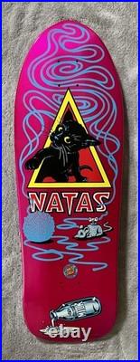 Natas Kaupas Santa Cruz Skateboards SMA reissue- Pink metallic skateboard deck