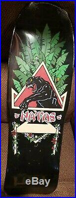 Natas Kaupas-Santa CruzPanther LeavesDemo Deck Made Wis USA 31x10 Skateboard