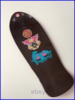Natas SMA Santa Cruz Old School Reissue Black Prismatic Panther Skateboard Deck